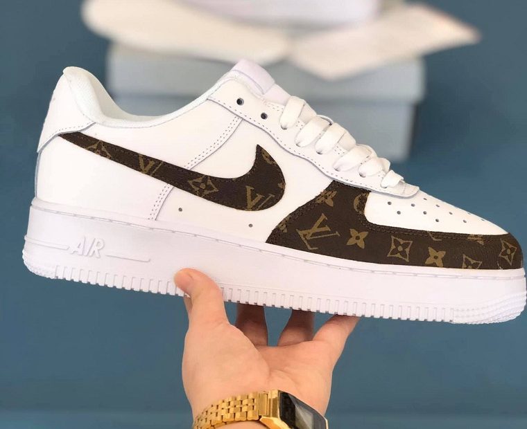 Giày Nike Air Force 1 Low Custom Louis Vuitton Rep 1:1