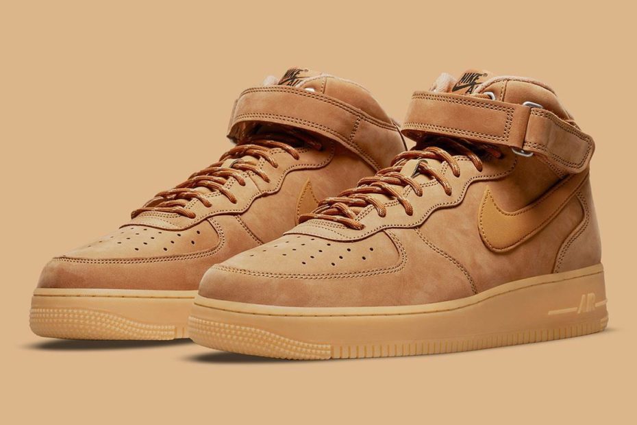 Minhshop.Vn - -1Xxx K Tkiem Giày Nike Air Force 1 Mid '07 'Flax -Wheat '  [Dj9158-200]