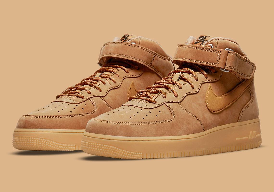 Minhshop.Vn - -1Xxx K Tkiem Giày Nike Air Force 1 Mid '07 'Flax -Wheat '  [Dj9158-200]