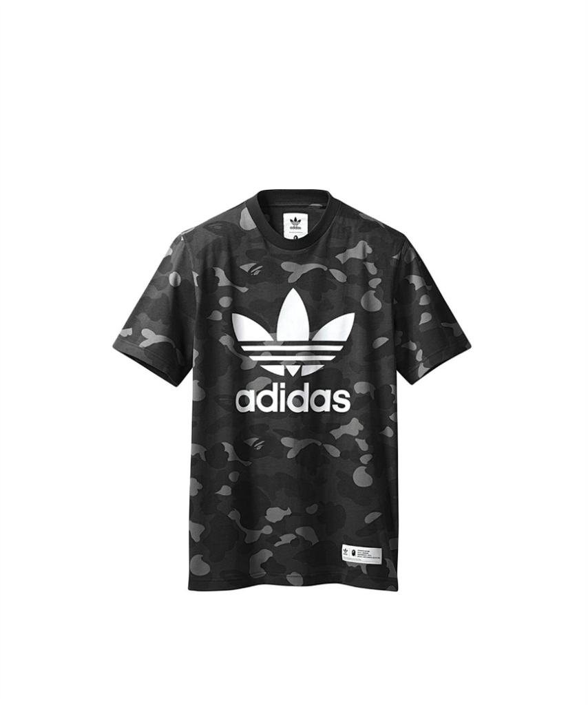 Authentic 100% Bape X Adidas Adicolor Tee Cinder Fw18 - Shibuya Town