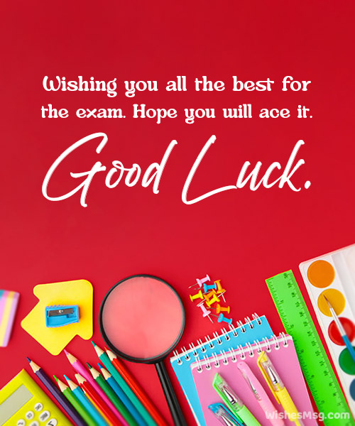 200+ Exam Wishes - Best Wishes For Exam | Wishesmsg