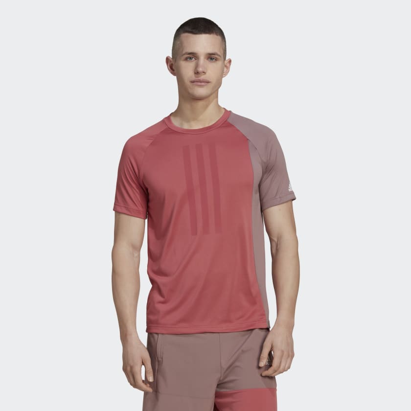 Adidas Training Colourblock Tee - Red | Adidas Vietnam