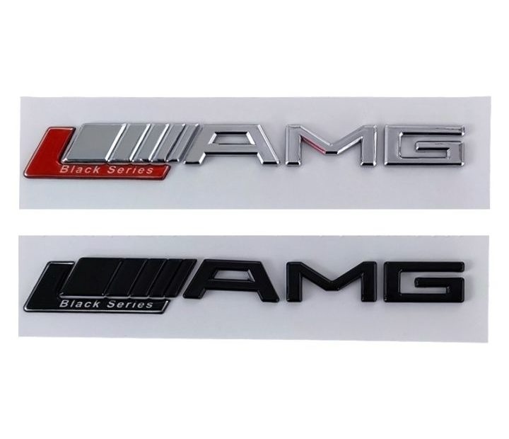 For Mercedes Benz Black Series Amg Emblem 3D Sticker Rear Trunk Logo Car  Decoration High End Modification Badge | Lazada