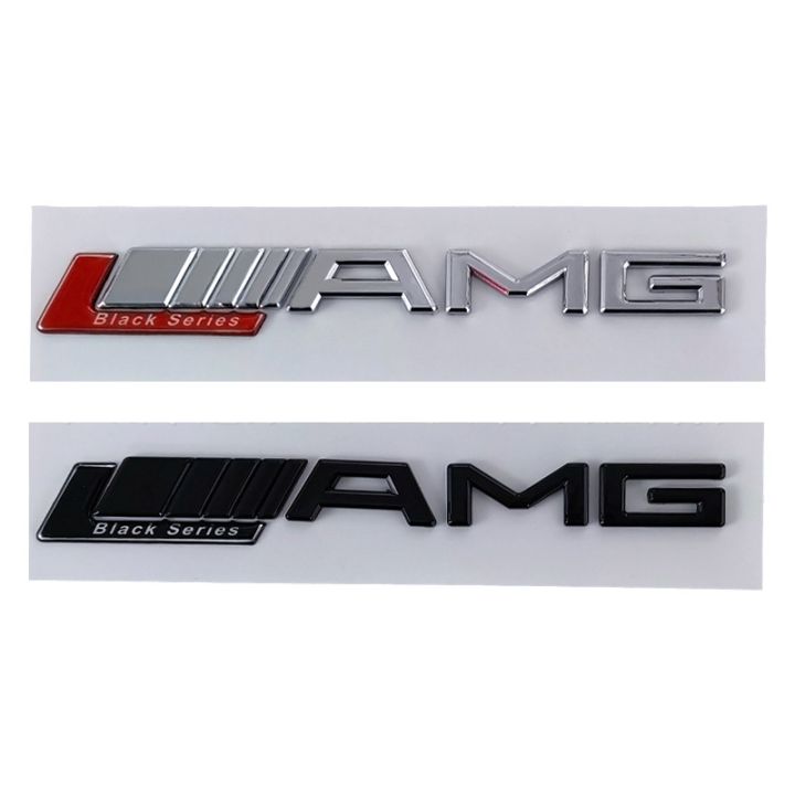 For Mercedes Benz Black Series Amg Emblem 3D Sticker Rear Trunk Logo Car  Decoration High End Modification Badge | Lazada