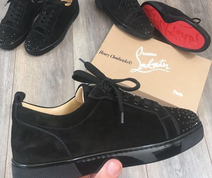 Christian Louboutin - Black Suede Low Strass Are Too Perfect! | Sneakers  Fashion, Red Bottoms Sneakers, Sneakers Men Fashion