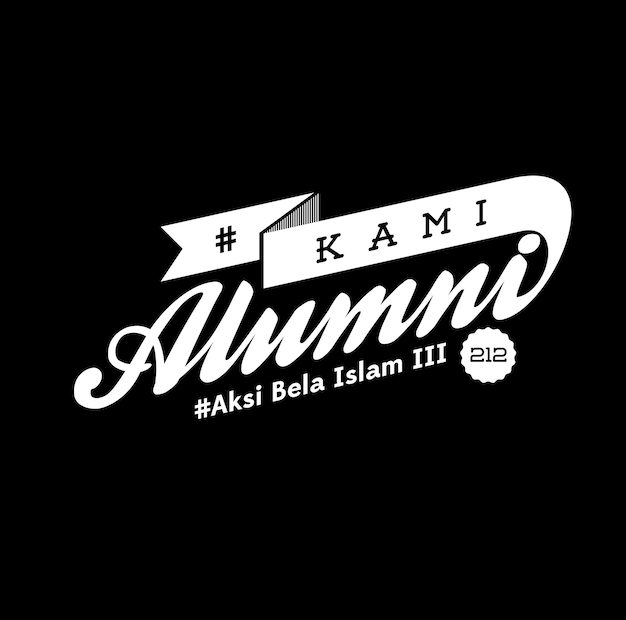 Premium Vector | Alumni 212 Aksi Belas Islam 212 T-Shirt Design 02