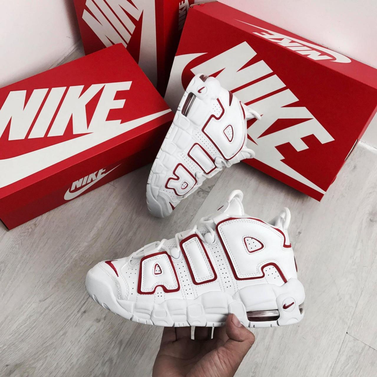 Minhshop.Vn - Hàng Chính Hãng Nike Air More Uptempo Triple White * 2018 * Og