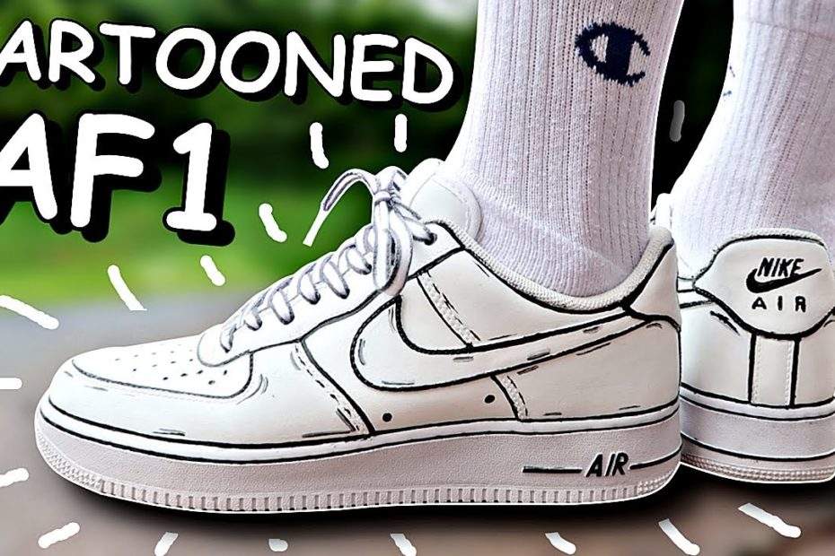 Cartoon Air Force 1 Custom!! (Tutorial) - Youtube