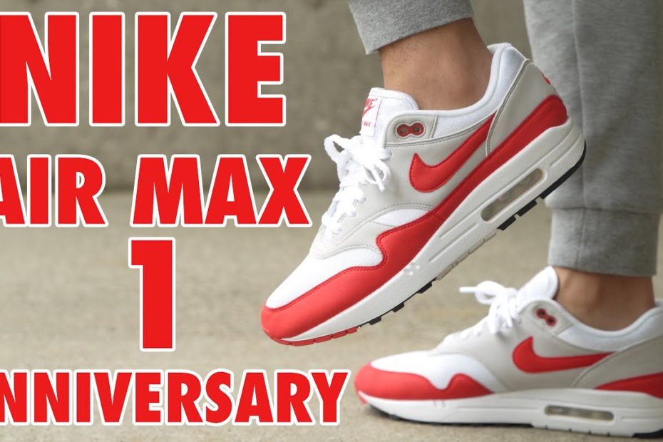 Nike Air Max 1 Anniversary Review & On Feet (2017/2018 Red) - Youtube