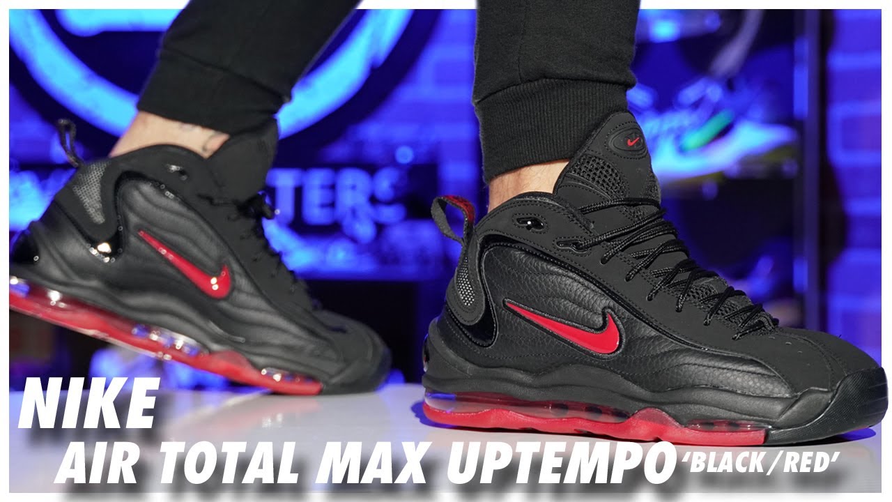 Nike Air Total Max Uptempo Black/Red - Youtube