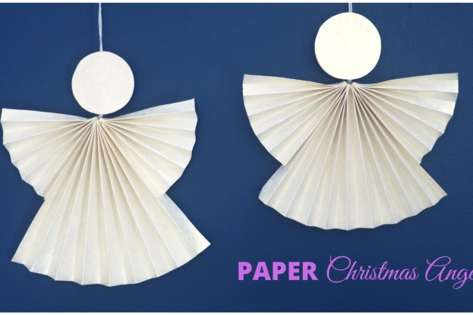 How To Make Paper Christmas Angel Craft - Youtube