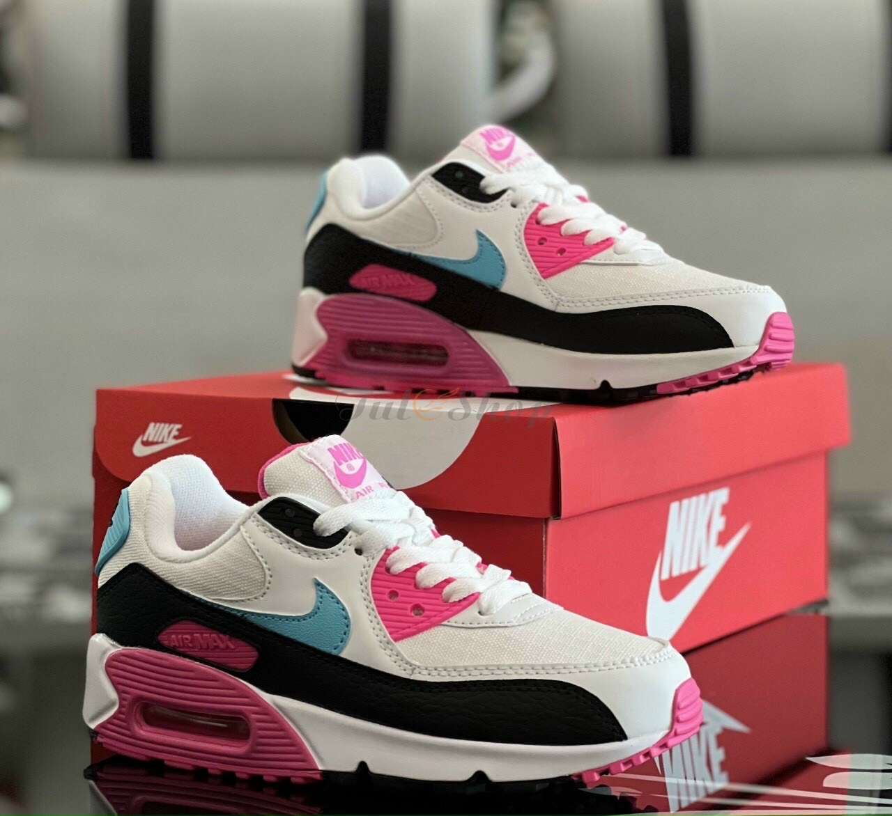 Giày Nike Air Max 90 White Black Pink Siêu Cấp Giảm 25%