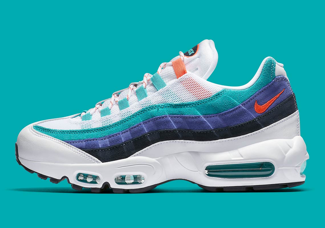 Nike Air Max 95 White + Teal Av7939-100 Release Info | Sneakernews.Com