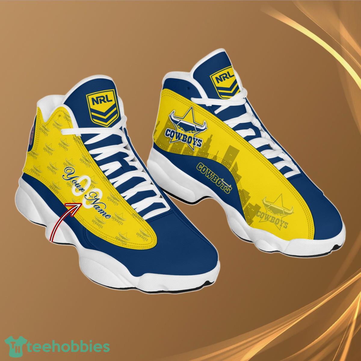 North Queensland Cowboys Personalzied Name Nrl Air Jordan 13 Shoes Best  Gift Fans