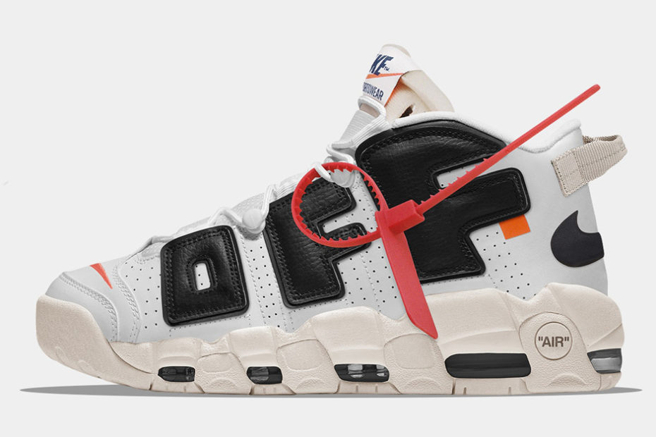 Off White X Nike Air More Uptempo And More Imagined By The Golden Shape -  Sneakernews.Com