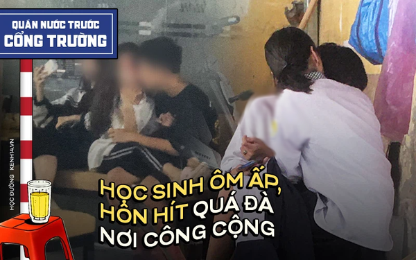 Ảnh, Video Phản Cảm: Nhiều Nam Sinh Vô Tư Hôn Hít, Sờ Soạng Bạn Gái Quá Đà  Trong Quán Nước Trước Cổng Trường