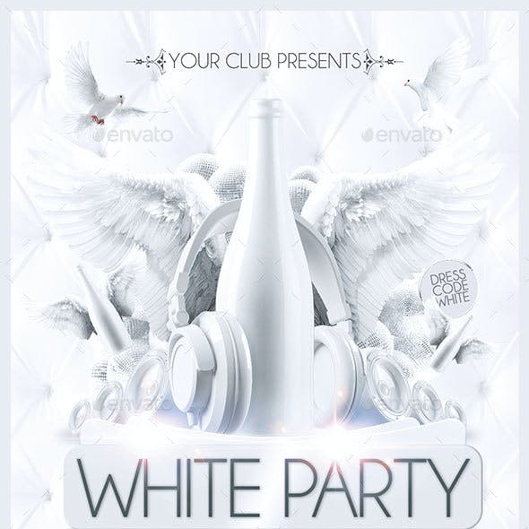 White Party Graphics, Designs & Templates | Graphicriver