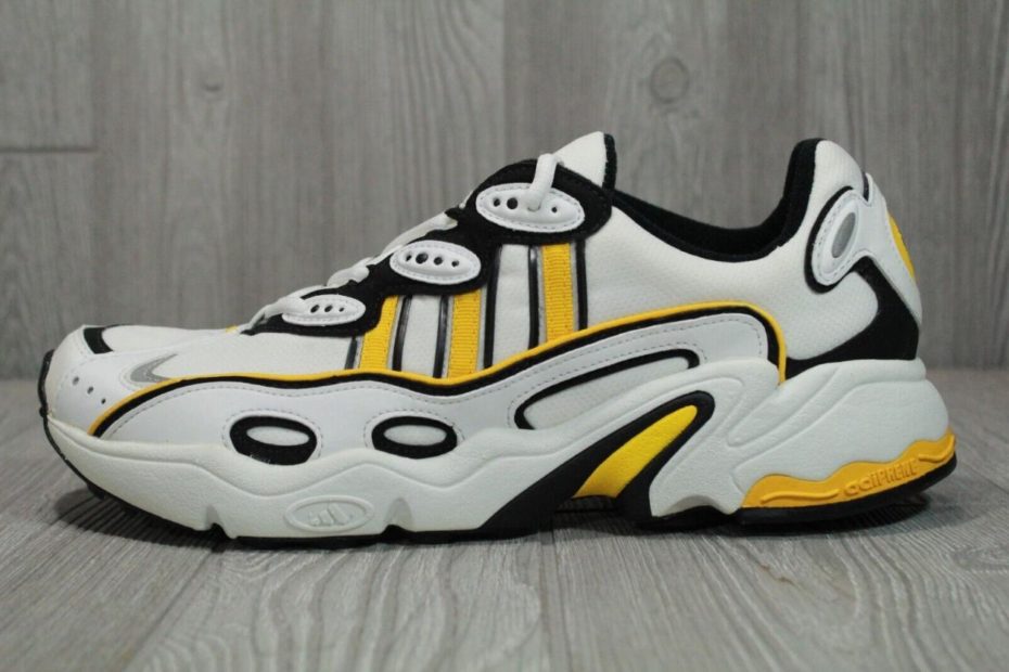 New Rare Vintage Adidas Ozweego 1998 White Yellow Running Shoes Mens 11 |  Ebay