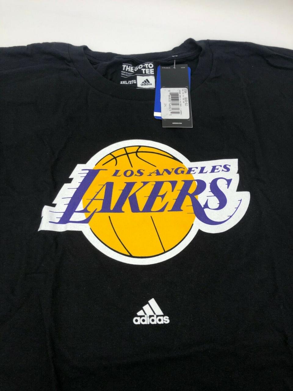 Adidas The Go-To Tee Nba T-Shirt - Los Angeles Lakers 886835468235 | Ebay