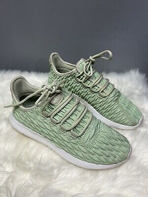 Adidas Tubular Shadow Lace Up Textured Sneaker Linen Green White Size 7 |  Ebay