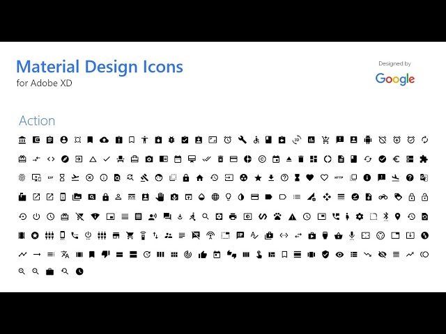Material Icons For Adobe Xd Free Download - How To Download And Use? -  Youtube