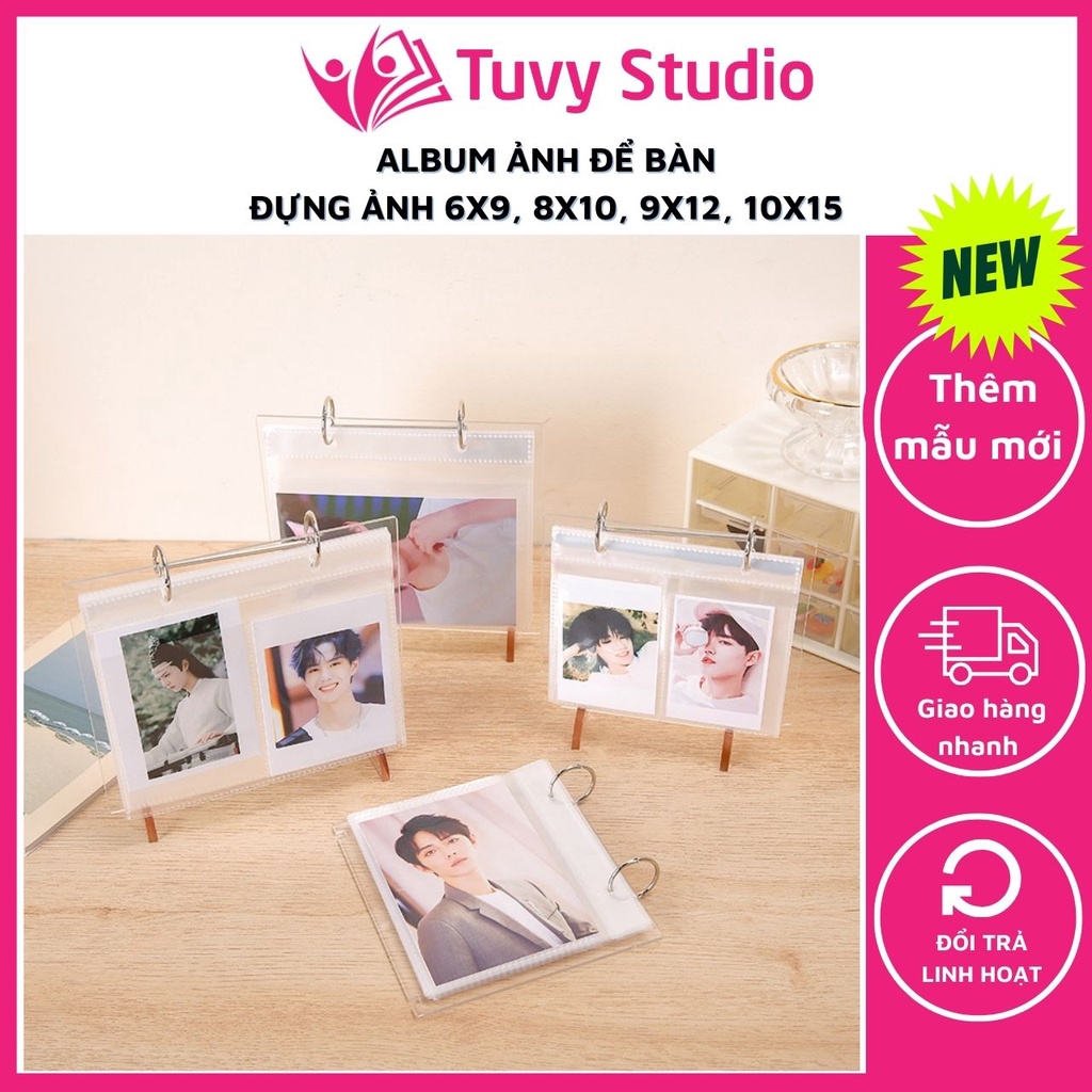 Album Ảnh Để Bàn Bằng Nhựa Acrylic Trong Suốt Sang Trọng Đựng Ảnh 6X9,  8X10, 9X12, 10X15 Để Bàn Làm Việc, Trang Trí Nhà | Shopee Việt Nam