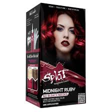 Midnight Ruby: No Bleach Dark Red Semi-Permanent Hair Dye | Splat Hair Color