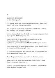 Harrison Bergeron Themes, Symbols & Motifs