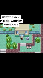 How To Find Pikachu In Pokemon Emerald - Youtube